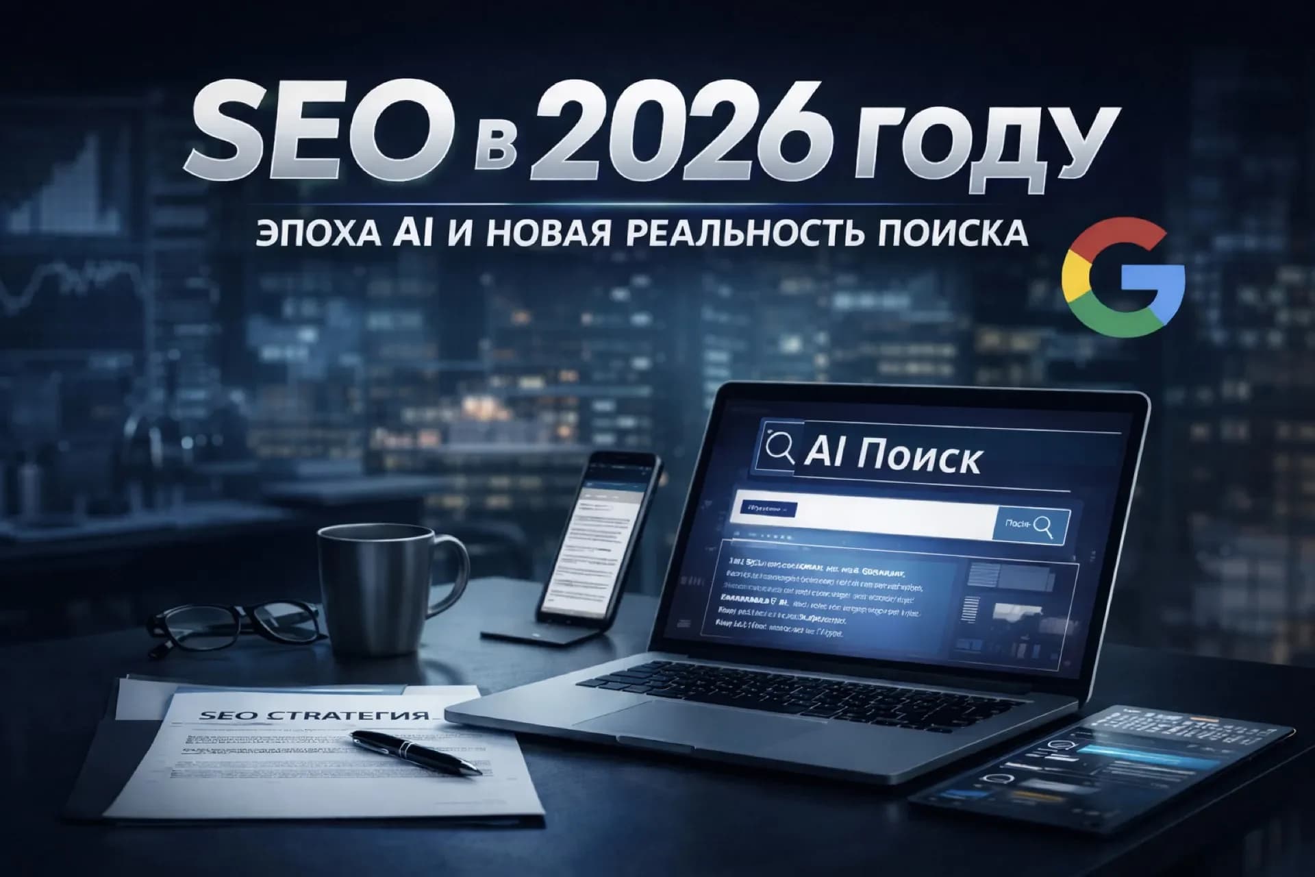 SEO в 2026 году оптимизация сайта под AI-поиск, zero-click выдачу и AI Overviews Google
