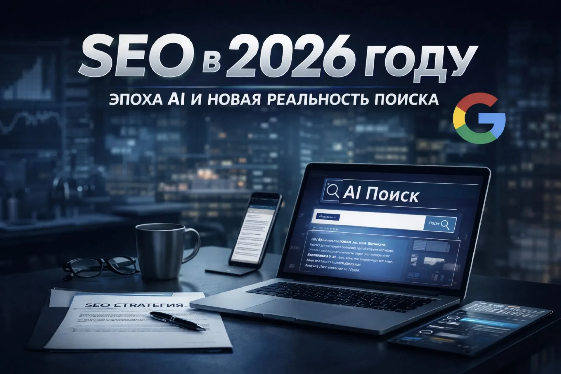 SEO в 2026 году оптимизация сайта под AI-поиск, zero-click выдачу и AI Overviews Google